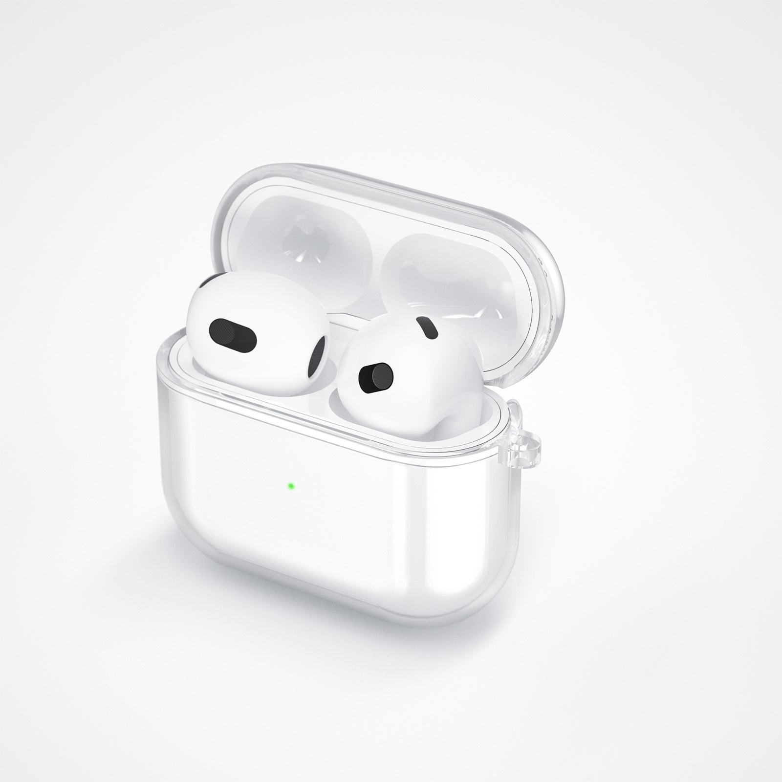 AirPods 3 Case Clear 360° Full Protective Dustproof TPU with Keychain