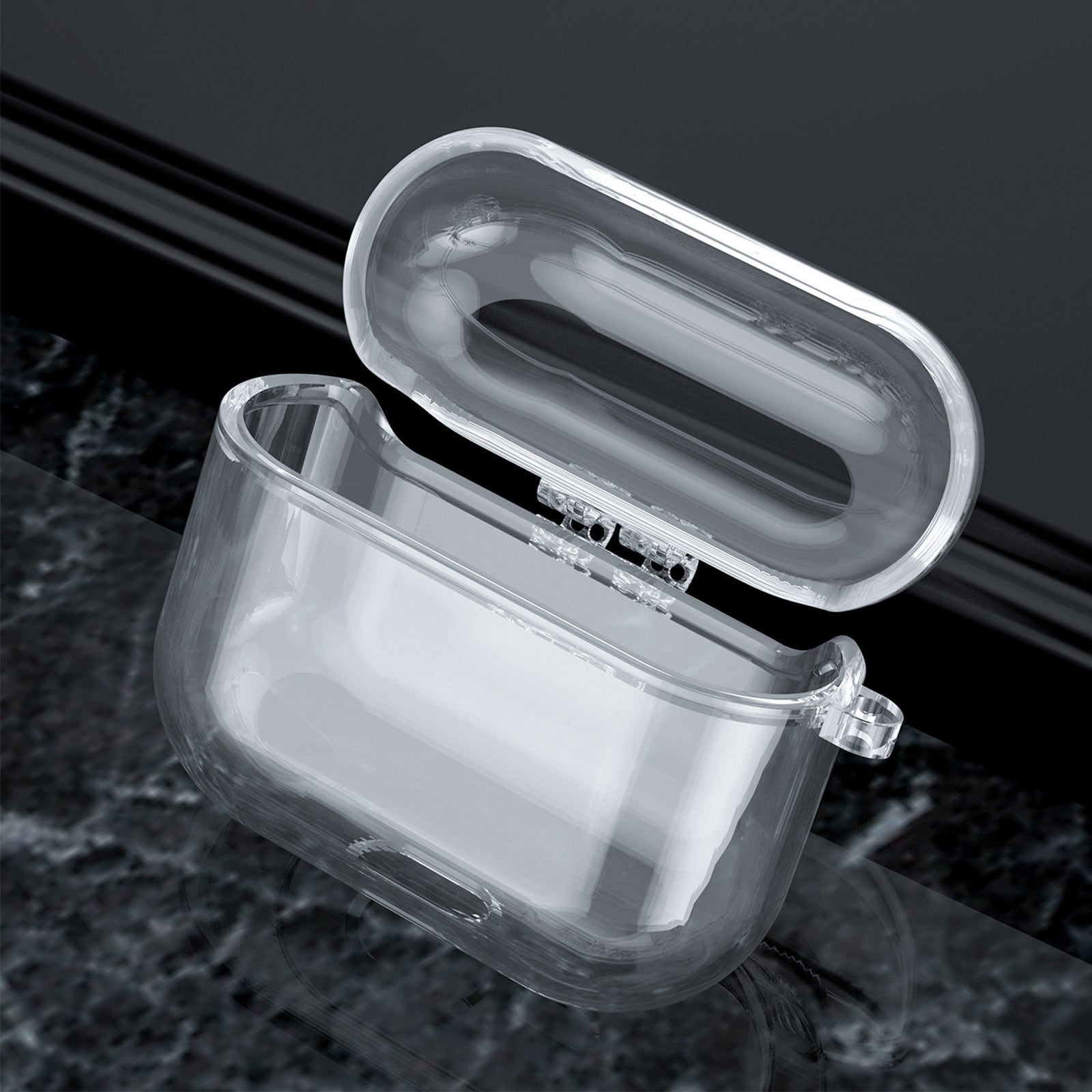 AirPods 3 Case Clear 360° Full Protective Dustproof TPU with Keychain