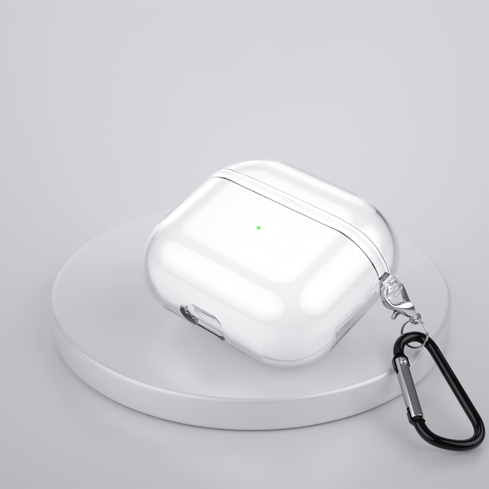 AirPods 3 Case Clear 360° Full Protective Dustproof TPU with Keychain