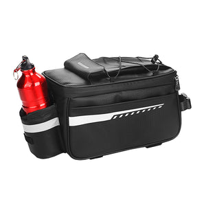 Bike Trunk Cooler Bag with Tail Light, Bicycle Rear Rack Bag with Insulated, Storage,  8L for Traveling Commuting Camping