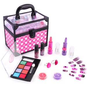 Girls Makeup Kit Makeup Toy for Girls Ages 5-12 Non-Toxic Washable Fake Makeup Toy for Birthday Gift
