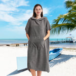 Surf Poncho Changing Robe Super Soft Swimming Towel with Pocket Hood for Beach Pool Lake Water Park