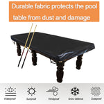 7/8FT Heavy Duty Leatherette Billiard Pool Table Cover Waterproof Dust-Proof for Family Game Room Adult Rec Room