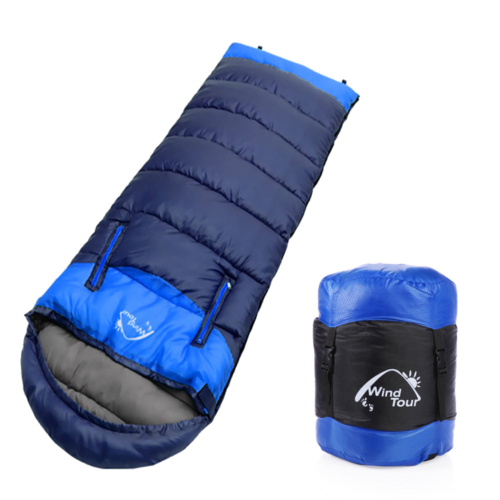 Sleeping Bags Designed to Zip Together to Form A Huge Double Sleeping Bag -Camping Hiking Outdoors