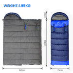 Sleeping Bags Designed to Zip Together to Form A Huge Double Sleeping Bag -Camping Hiking Outdoors