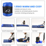 Sleeping Bags Designed to Zip Together to Form A Huge Double Sleeping Bag -Camping Hiking Outdoors