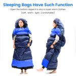 Sleeping Bags Designed to Zip Together to Form A Huge Double Sleeping Bag -Camping Hiking Outdoors