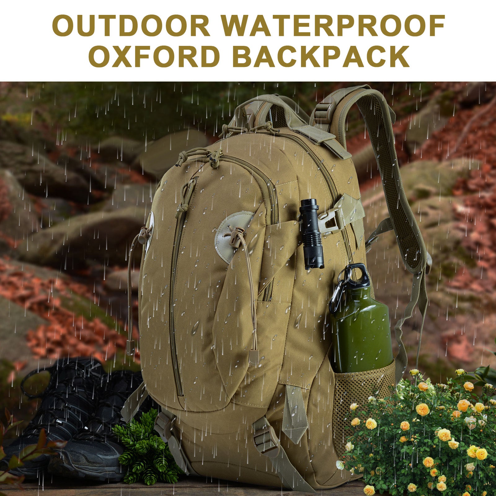 30L Outdoor Camping Bag Portable Assault Backpack Military Tactical Backpack Hiking Travel