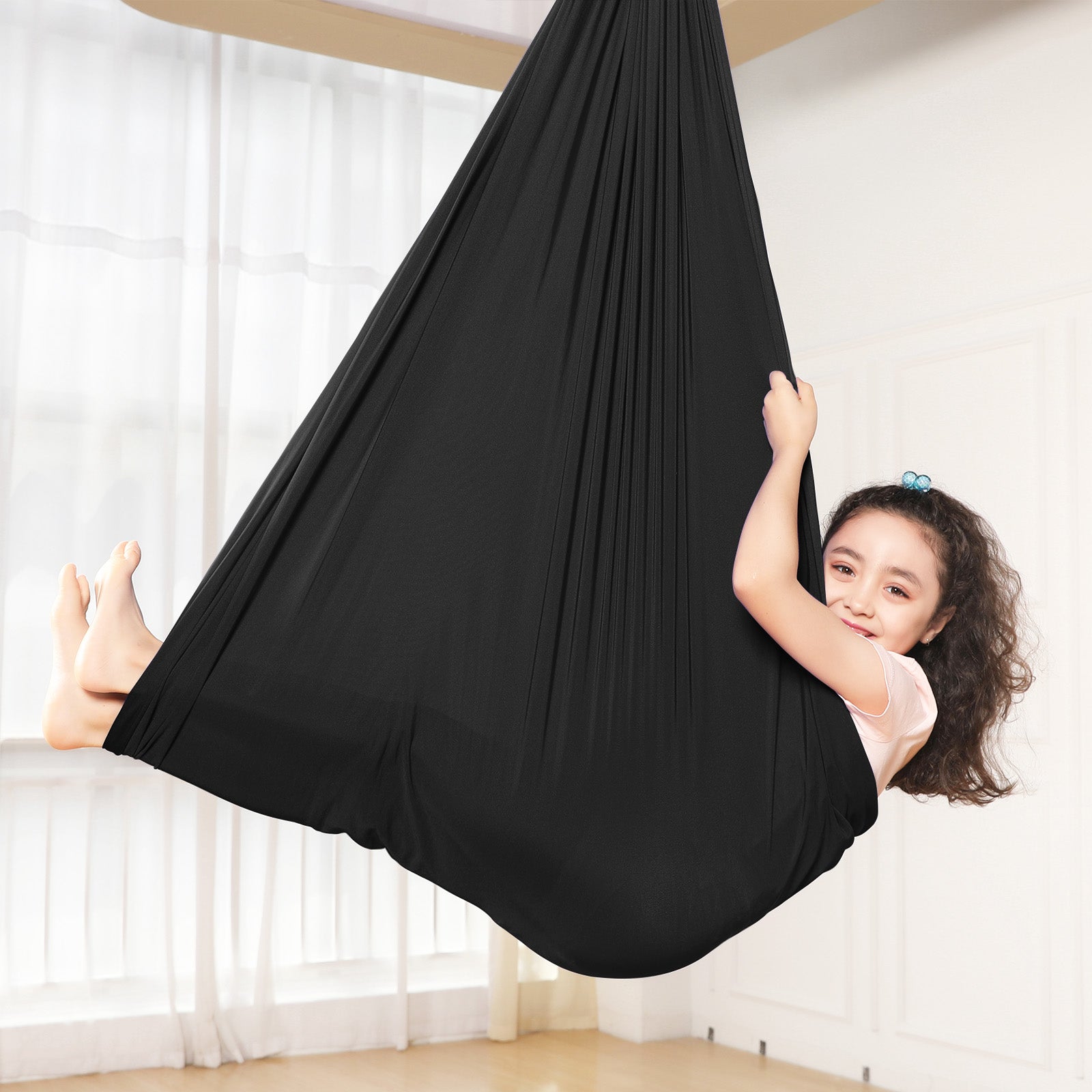 Kids Swing Hammock - Child's Rope Hanging Sensory Seat Nest Indoor Outdoor Use for Children with Autism, ADHD