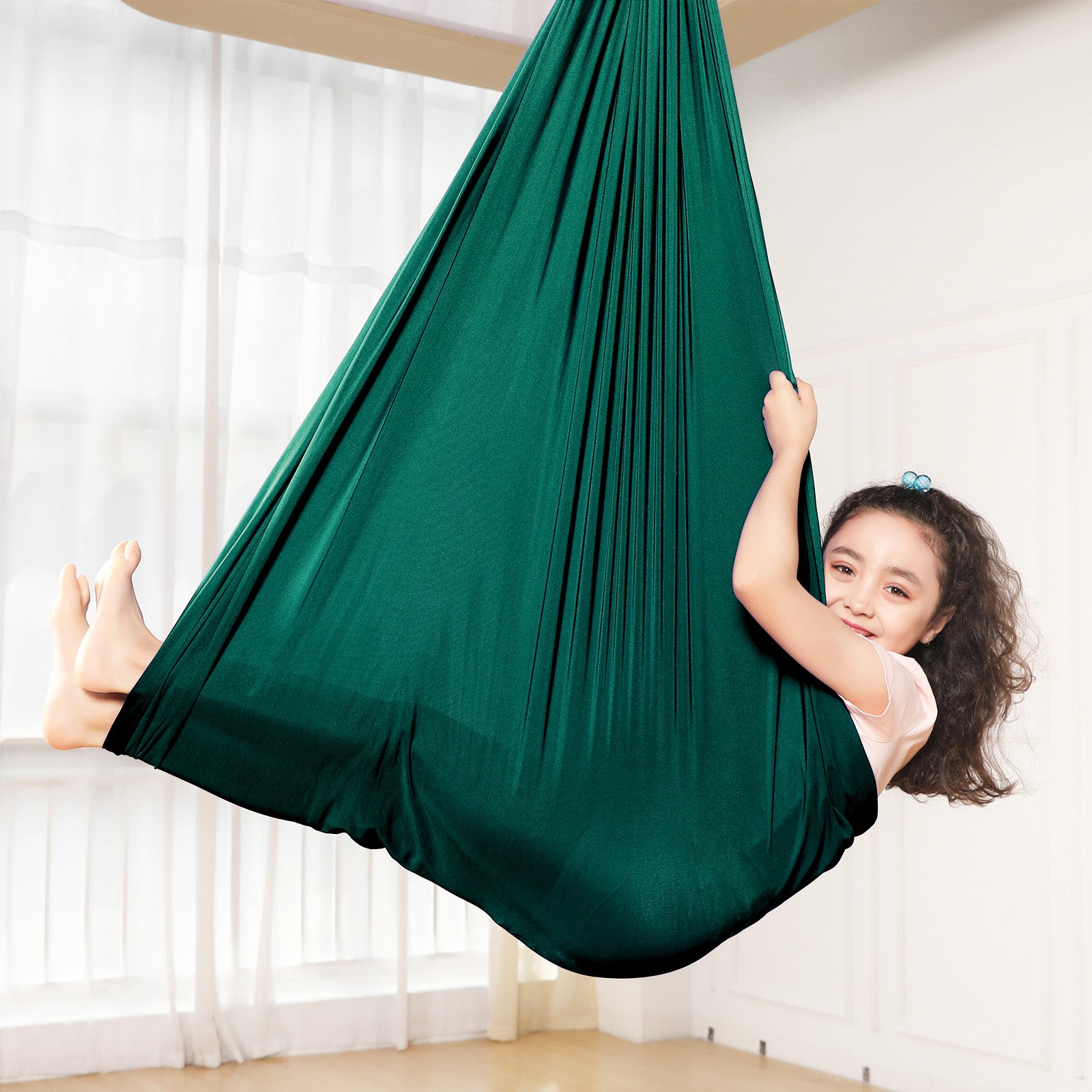 Kids Swing Hammock - Child's Rope Hanging Sensory Seat Nest Indoor Outdoor Use for Children with Autism, ADHD