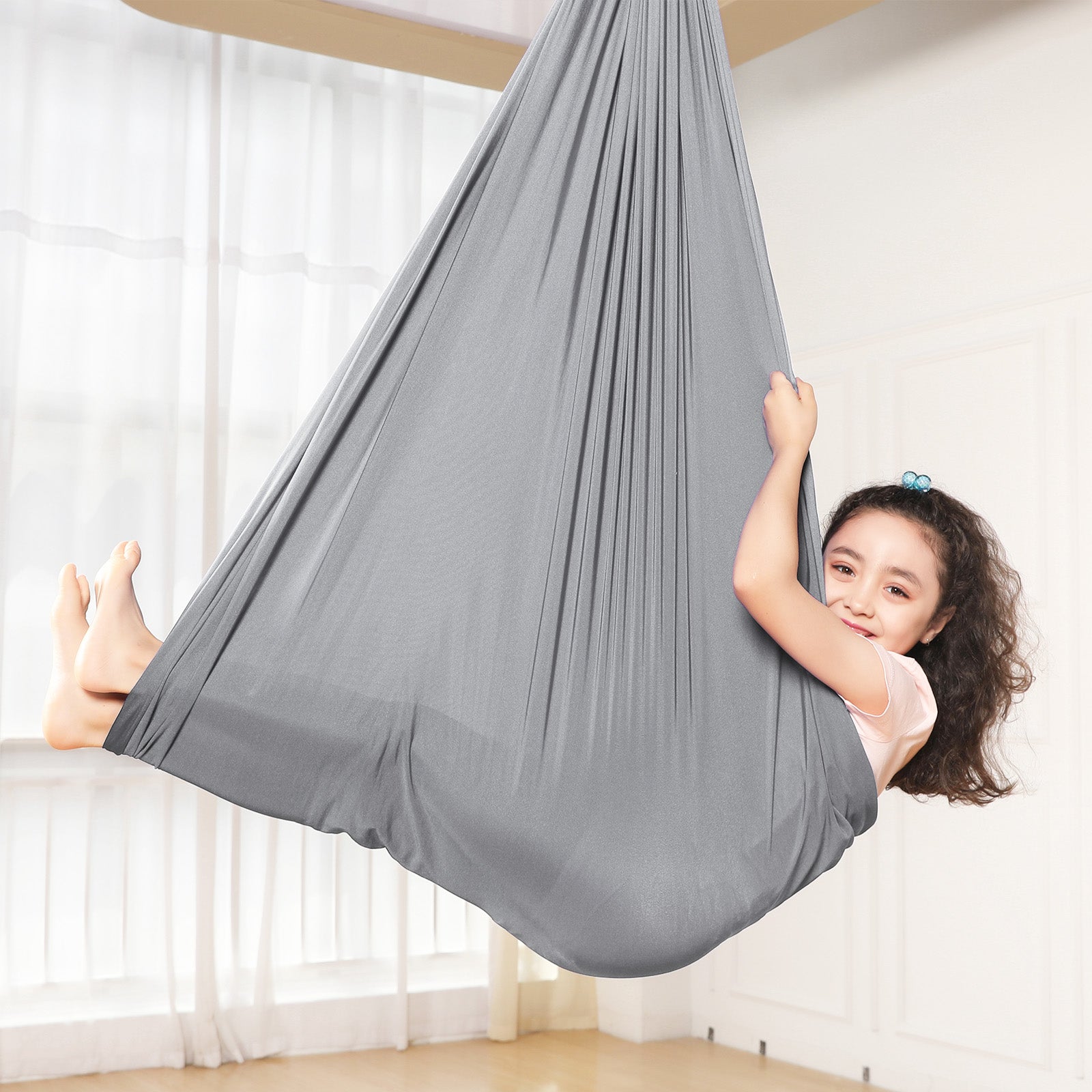 Kids Swing Hammock - Child's Rope Hanging Sensory Seat Nest Indoor Outdoor Use for Children with Autism, ADHD