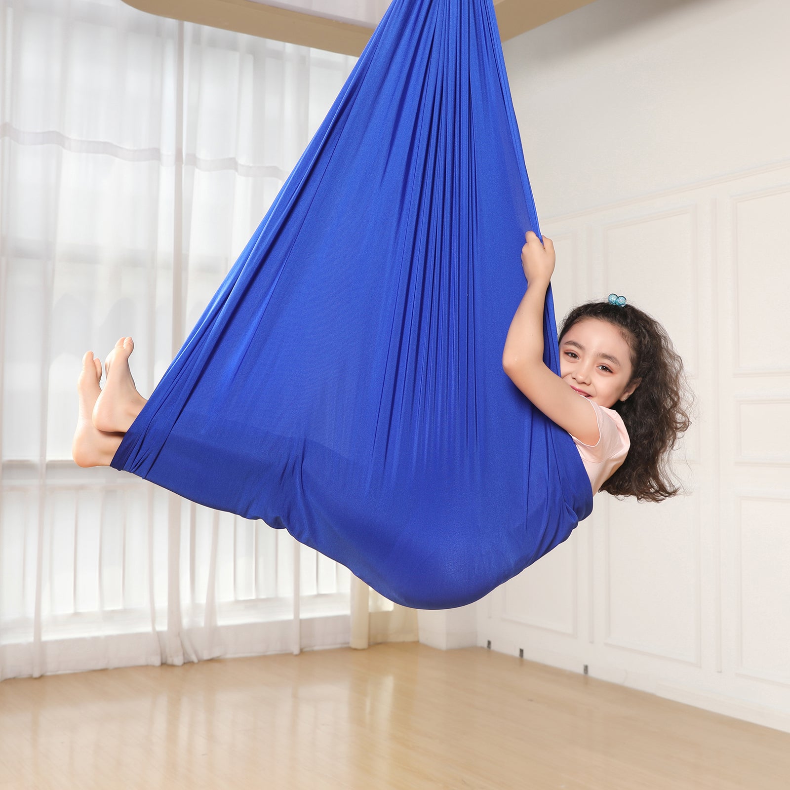 Kids Swing Hammock - Child's Rope Hanging Sensory Seat Nest Indoor Outdoor Use for Children with Autism, ADHD