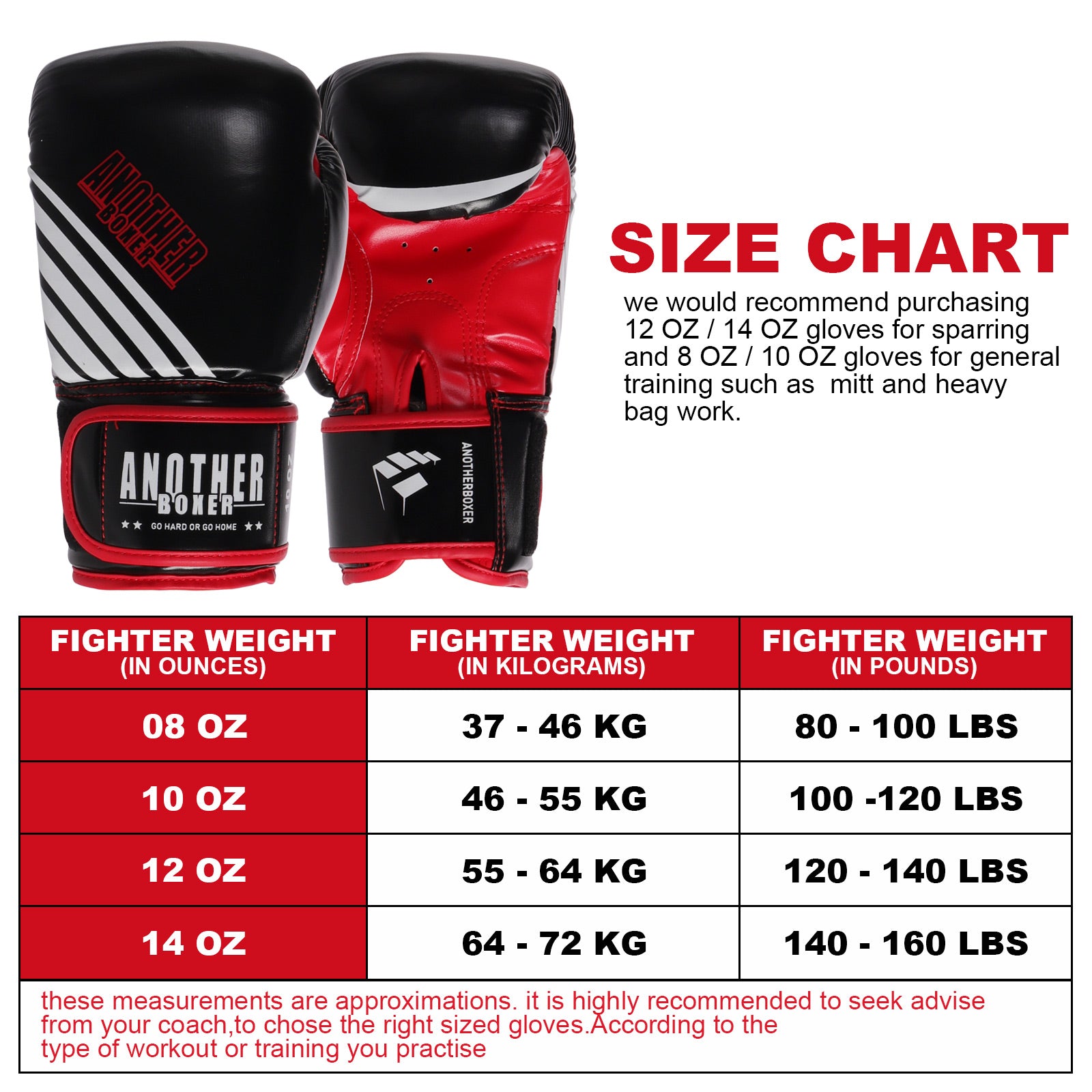 Training & Fighting Gloves, Boxing Gloves, Muay Gloves, Thai, Kickboxing & Premium Mating Gloves