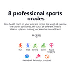 1.7" Touch Screen Smart Watch Fitness Tracker for Heart Rate Monitor Blood Oxygen with 8 sports modes