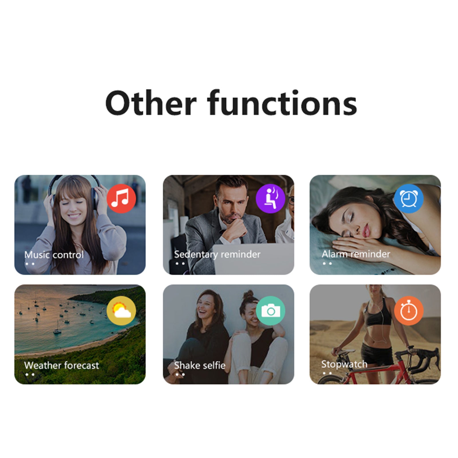 1.7" Touch Screen Smart Watch Fitness Tracker for Heart Rate Monitor Blood Oxygen with 8 sports modes