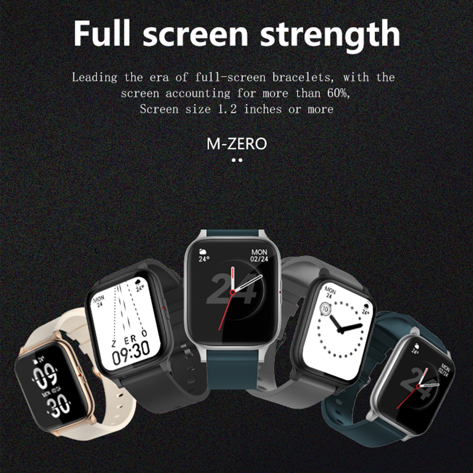 1.7" Touch Screen Smart Watch Fitness Tracker for Heart Rate Monitor Blood Oxygen with 8 sports modes