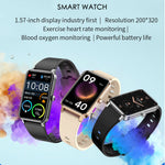 Sports Smart Watch Men Women 1.57-inch Full Touch Fitness Tracker IP68 Waterproof Smartwatch for Android IOS Phone