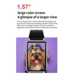 Sports Smart Watch Men Women 1.57-inch Full Touch Fitness Tracker IP68 Waterproof Smartwatch for Android IOS Phone