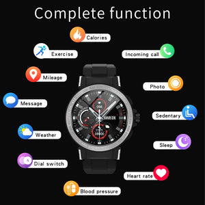 Smart Watch 24 Sports Modes Waterproof Health Tracker for Men