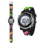 Children's Watch for Boys Girls Waterproof Outdoor LED Timer with 7 Colors Backlight