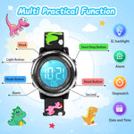 Children's Watch for Boys Girls Waterproof Outdoor LED Timer with 7 Colors Backlight