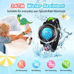 Children's Watch for Boys Girls Waterproof Outdoor LED Timer with 7 Colors Backlight