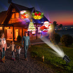 Halloween Christmas Projector Lights Outdoor Moving Snowflake Lights with 14 switchable pattern lenses Waterproof for Holiday Party Garden Wedding Indoor Outdoor Decorations
