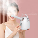 Facial Steamer, Facial Steamer with Extendable Arm Steaming Warm Mist Humidifier , Professional Nano Ionic Facial Steamer for Facial Deep Cleaning