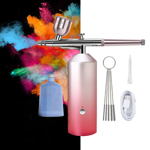 Rechargeable Airbrush Kit, Mini Spray Airbrush Kit with Compressor, Portable Multipurpose Airbrush Machine