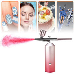 Rechargeable Airbrush Kit, Mini Spray Airbrush Kit with Compressor, Portable Multipurpose Airbrush Machine