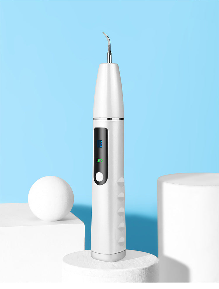Teeth Cleaning Kit with LED Light 3 Working Modes Waterproof Ultrasonic Tooth Cleaner for Fighting Tartar