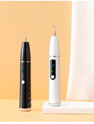 Teeth Cleaning Kit with LED Light 3 Working Modes Waterproof Ultrasonic Tooth Cleaner for Fighting Tartar