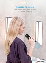 Cordless Oral Irrigator Portable Teeth Cleaner Water Dental Flosser with 400ml Big Water Tank 6 nozzles 5 Modes