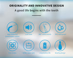 Cordless Oral Irrigator Portable Teeth Cleaner Water Dental Flosser with 400ml Big Water Tank 6 nozzles 5 Modes