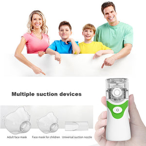 Portable Handheld Ultrasonic Compressor Nebulizer Machine Cool Mist Inhaler Kit for Home and Travel