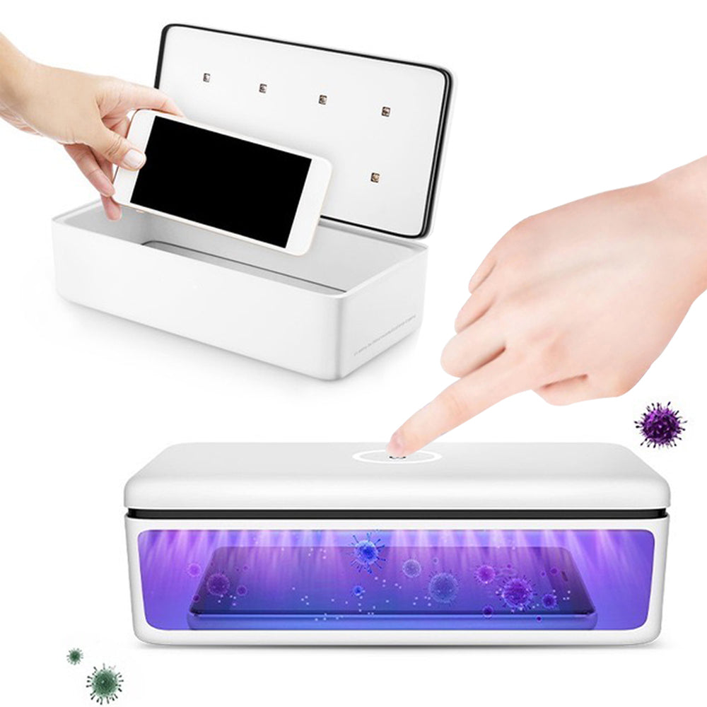 LED UV Sterilizer Box UV Light Bacteria Sanitizer for Cell Phone Makeup Tools Toothbrush