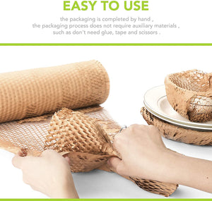 Honeycomb Packing Paper Recyclable Cushioning Wrap Roll for Protecting Fragile Items Transportation Protection