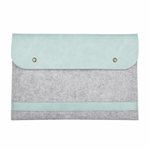 New Leather Sleeve Case Bag Laptop Cover For Macbook Pro Air 15.4"