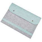New Leather Sleeve Case Bag Laptop Cover For Macbook Pro Air 15.4"