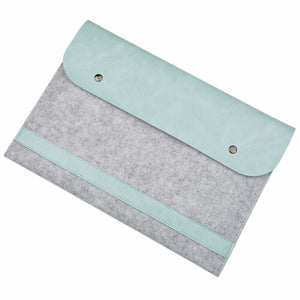 New Leather Sleeve Case Bag Laptop Cover For Macbook Pro Air 15.4"
