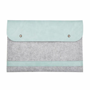 New Leather Sleeve Case Bag Laptop Cover For Macbook Pro Air 15.4"