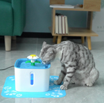 Automatic Cat Water Fountain Dog Water Dispenser with 3 Replacement Filters & 1 Silicone Mat for Cats Dogs Pets