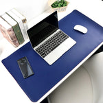 Dual-Sided Multifunctional Desk Pad Waterproof Faux Leather Computer Desk Mat