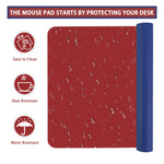 Dual-Sided Multifunctional Desk Pad Waterproof Faux Leather Computer Desk Mat