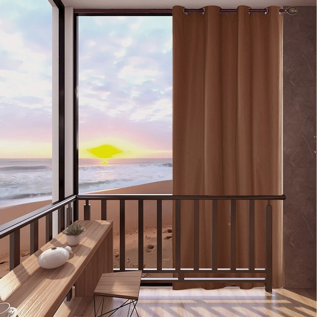 Waterproof Outdoor Curtains for Patio Garden Blackout Curtains｜54 x 84/96/108 Inch｜