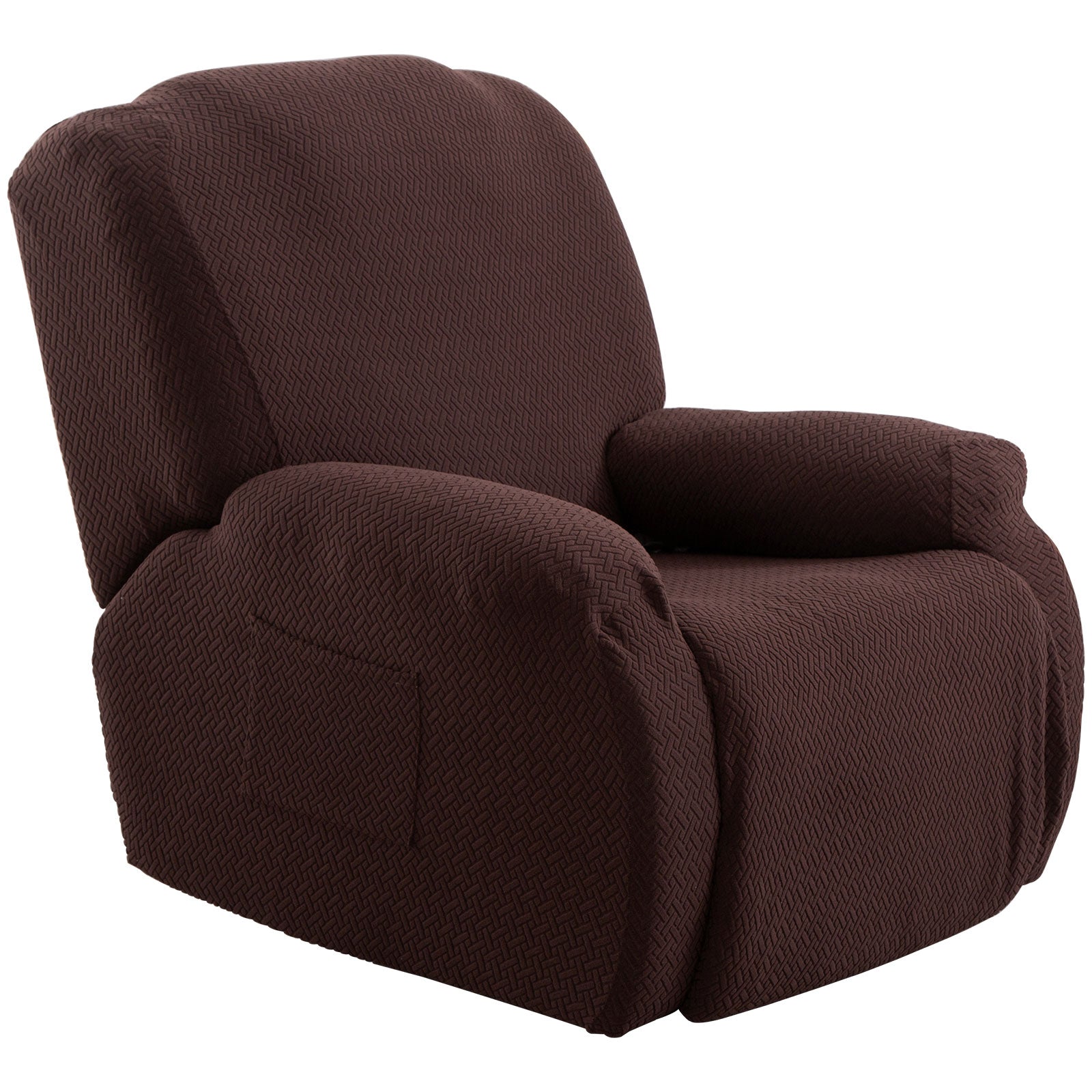 4 Pieces Stretch Recliner Chair Cover Easy-Going With side pockets Waterproof non-slip advanced fabric,6 color