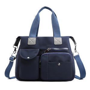 Lightweight Travel Bag with Waterproof Nylon Large Capacity Multi-Pocket Compartment for School Fitness Trip