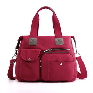 Lightweight Travel Bag with Waterproof Nylon Large Capacity Multi-Pocket Compartment for School Fitness Trip