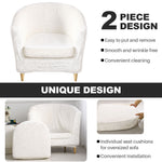 2 Piece Velvet Plush Chair Slipcovers High Stretch Slip Resistant Tub Chair Slipcovers Sofa Furniture Protector,8 colors