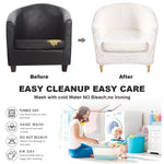 2 Piece Velvet Plush Chair Slipcovers High Stretch Slip Resistant Tub Chair Slipcovers Sofa Furniture Protector,8 colors